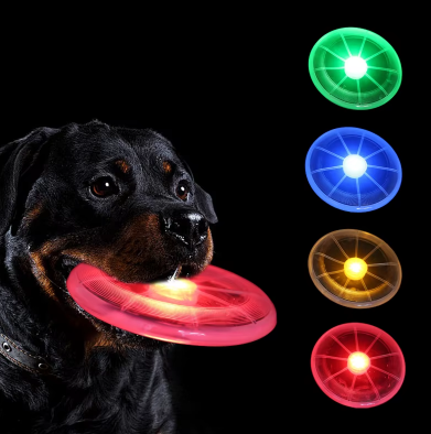 Glow-in-the-Dark Frisbee for Dogs – Play without limits, even at night